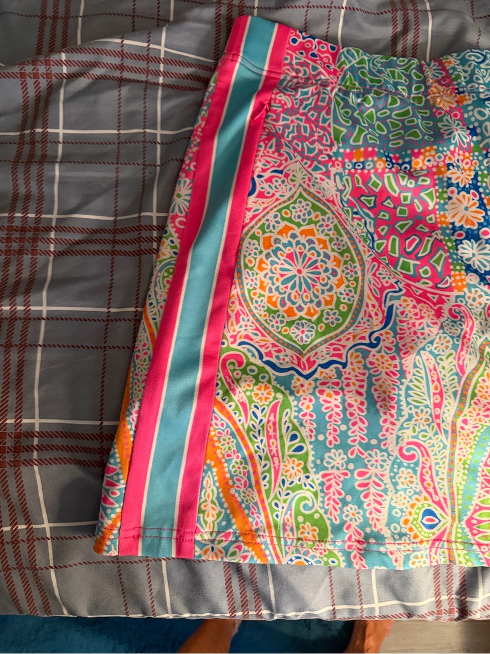 Gretchen Scott Vibrant Multicolor Paisley Print Women's Skort small - Picture 2 of 3